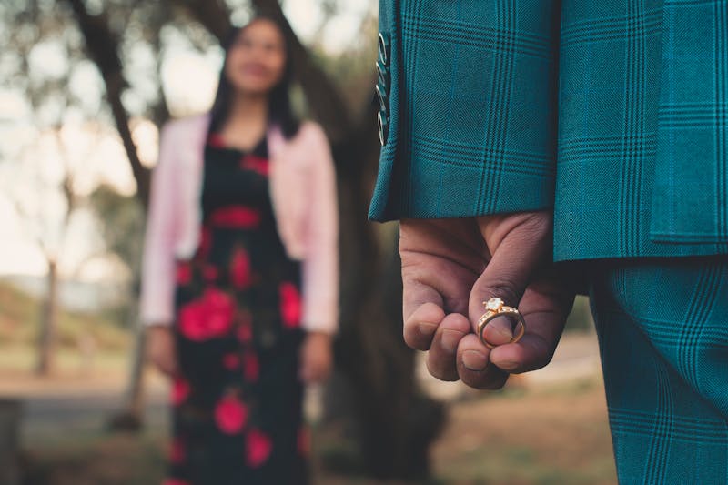 求婚戒指佩戴效果